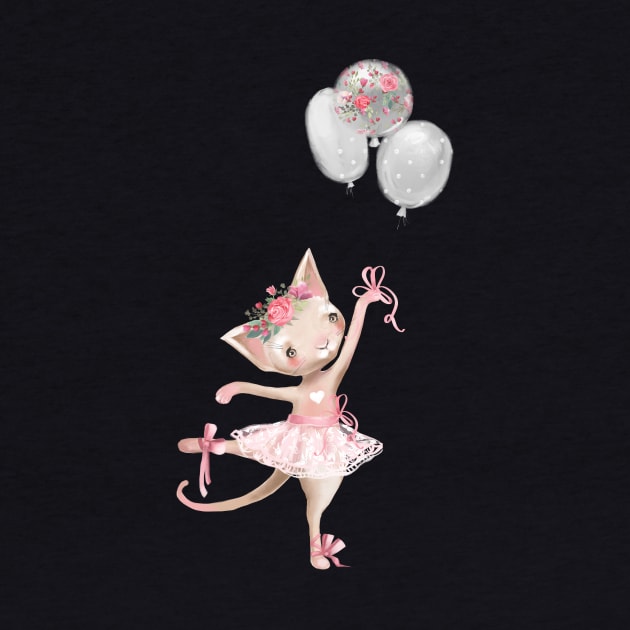 Kitten Ballerina Cat Ballerina by StacysCellar